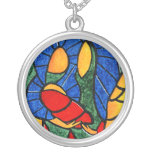 Colorful Holy Family Christmas Necklace Colorful Holy Family Christmas Necklace