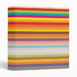Colorful Horizontal Stripes Binder binders