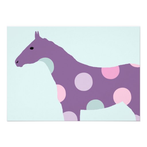 Colorful Horse Pattern Sixteenth Birthday Personalized Invites