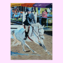 Colorful Horseshow Art posters
