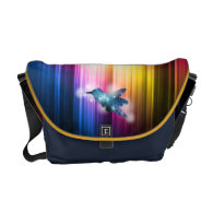 Colorful Hummingbird in the Spectrum Courier Bag