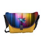 Colorful Hummingbird in the Spectrum messenger bags