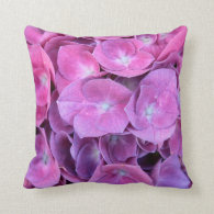 Colorful Hydrangea Flowers Pillows