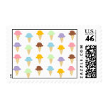 Colorful Ice Cream Cones Stamp