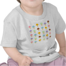 Colorful Ice Cream Cones Tee Shirt