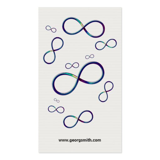 Colorful Infinity - Scientist Business Card (back side)