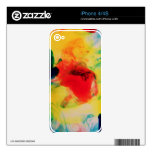 Colorful Ink Swirls iPhone 4 Skin
