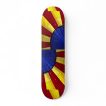 Colorful Interior design of inflated hot air ballo Skateboard Deck