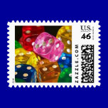 COLORFUL JELLY DICE CUBES GAMES FUN PHOTOGRAPHY  T stamps