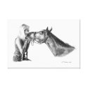 Colorful Jumping Horse wrappedcanvas