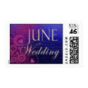 Colorful June Wedding postage by aslentz Colorful June Wedding postage