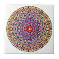 Colorful kaleidoscope tile