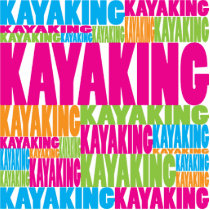 Colorful Kayaking photo sculptures by busybees Colorful Kayaking photo sculptures