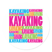 Colorful Kayaking stickers by busybees Colorful Kayaking stickers