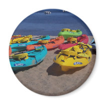 Colorful Kayaks Refrigerator Magnet