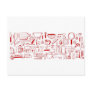 Colorful Kitchen Pattern Postcards