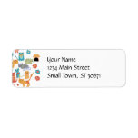 Colorful Kitty Cats Print Gifts for Cat Lovers Return Address Labels