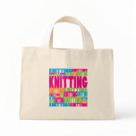 Colorful Knitting Tote Bags