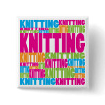 Colorful Knitting Button