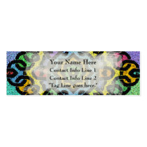 Colorful Knotwork Abstract Profile Card Business Card