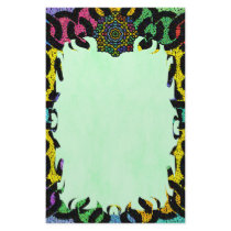 Colorful Knotwork Flame Stationery