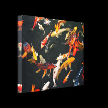 Colorful Koi canvas wrap canvas prints