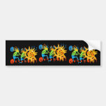 Colorful Kokopelli bumper stickers