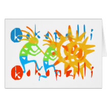 Colorful Kokopelli cards