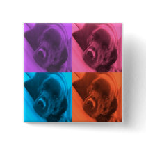 colorful Labrador button