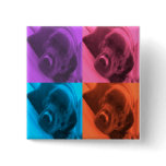 colorful Labrador button