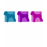 Colorful Lakeland Terrier Silhouettes Shirt