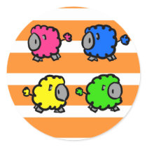 Colorful Lambs stickers