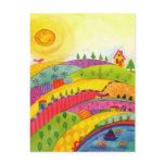 colorful landscape post cards