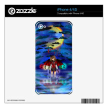 colorful lanterns skin for iPhone 4S