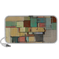 Colorful Lattice Abstract Art Mini Laptop Speaker doodle