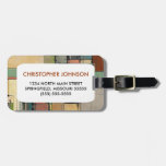 Colorful Lattice Abstract Personalized Luggage Tag luggage tags