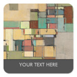 Colorful Lattice Abstract Personalized Stickers