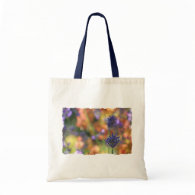 Colorful Lavender Garden Photo Tote Bags