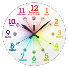 Colorful Learning Round Clocks