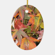 Colorful Leaves Ornaments
