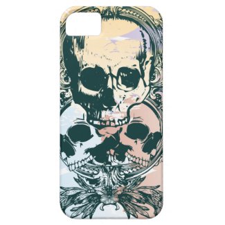 Colorful leaves skulls awesome iphone 5 casemate