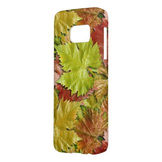 colorful leaves vector art samsung galaxy s7 case