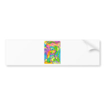 Colorful Letter F Bumper Stickers