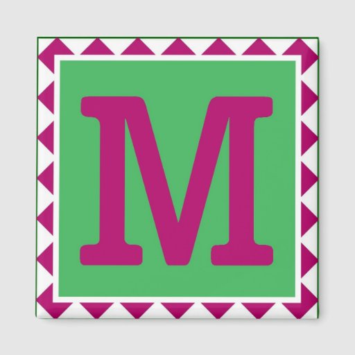 Colorful Letter 'M'  Magnet  Zazzle