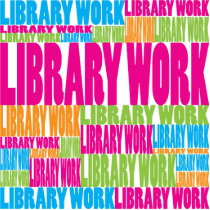 Colorful Library Work photo sculptures