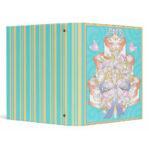 colorful light wedding cake notebook binders by dooni_notebooks colorful light wedding cake notebook binders