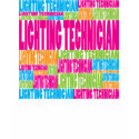 Colorful Lighting Technician t-shirts
