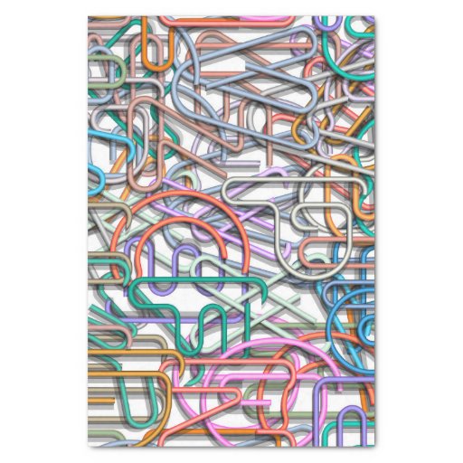 One Line Letter Art : Colorful line art letters quot tissue paper zazzle