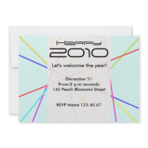Colorful Lines Invitation Card by mimichic Colorful Lines Invitation Card