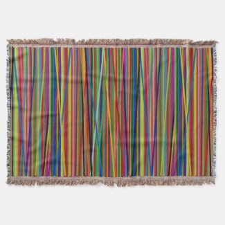 Colorful Lines Throw
